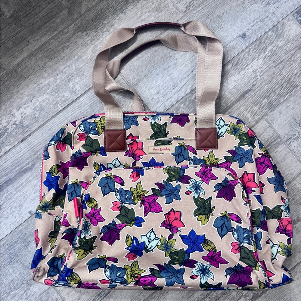 Vera Bradley Floral Tote - Pink, Blue, Green